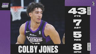 Colby Jones GOES OFF For 43 PTS, 7 AST & 8 3PM In Stockton Win