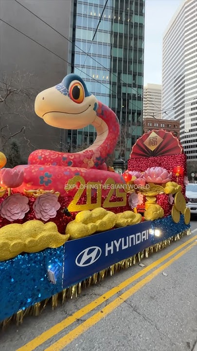 Chinese New Year Parade Floats 2025 - YouTube