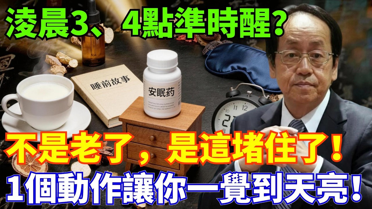 總在淩晨3點、4點醒？倪海廈：這不是老了！是「這裏」堵了，教你這3招，不吃藥不花錢，不僅讓你安睡一整晚，還能多活10年！#倪海厦 #失眠 #中医养生 #肝火旺 #深度睡眠 #睡眠质量 #穴位按摩