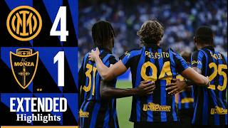 FOUR GOALS AND A SHOW IN OUR FIRST LEAGUE GAME 4️⃣😎 | INTER 4-1 MONZA | EXTENDED HIGHLIGHTS 🖤💙