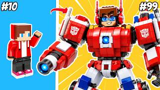 When JJ become LEGO ROBOT | RINO Bricks