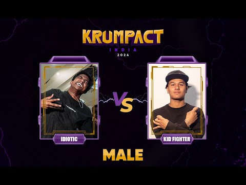 IDIOTIC VS KID FIGHTER | TOP 16 BATTLE | MALE KRUMP CATEGORY | KRUMPACT INDIA 2024