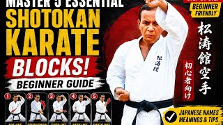 Master 5 Essential Shotokan Karate |Blocks! Beginner Guide with| Japanese Names