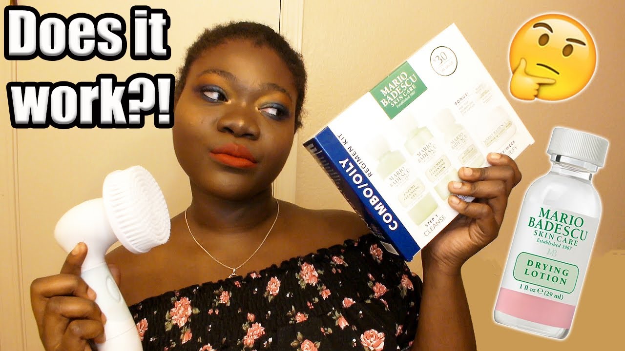 MARIO BADESCU SKIN CARE KIT REVIEW on OILY, ACNE PRONE, SENSITIVE SKIN ft. Duvolle Spin Brush Review