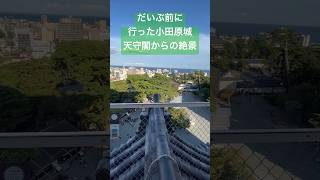 【天守閣からの絶景】小田原城天守閣は高過ぎて怖いけど、景色は良きかな！　#小田原城 #小田原 #戦国時代