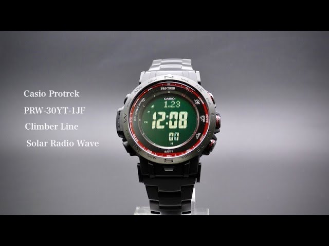 Casio Protrek PRW-30YT-1JF Climber Line Solar Radio Wave - YouTube