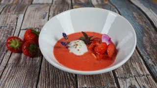 Erdbeer-Kaltschale Rezept | leichte Sommer-Küche | Der Bio Koch