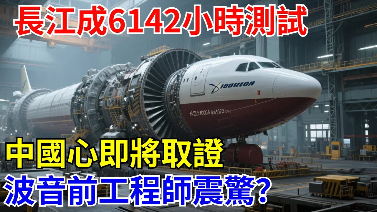 長江1000A完成6142小時極限測試！中國心即將取證，波音前工程師震驚！【長城智造】#中國#科技#制造#航空#零件#飛機