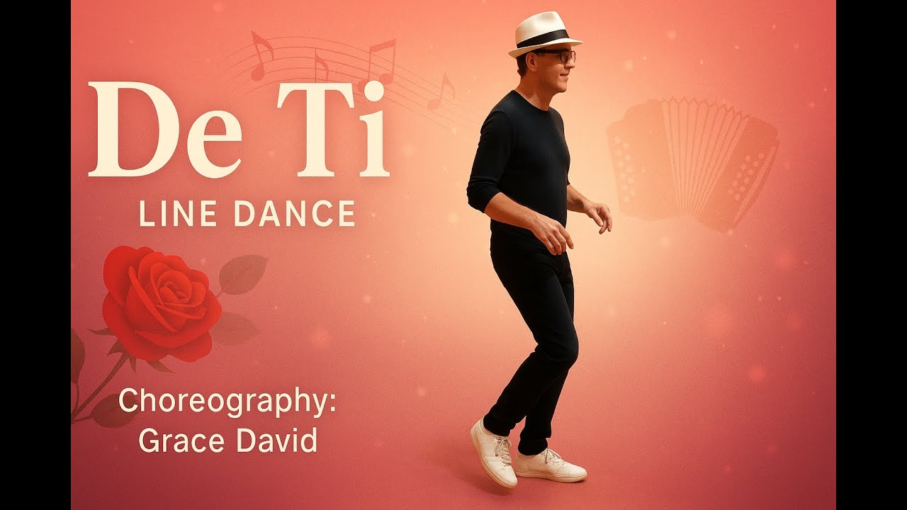 De Ti (Of You) Line Dance with Song Subtitles