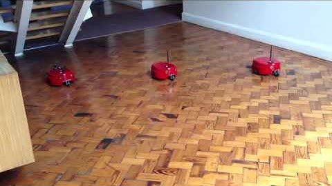 Three ground robots formation control