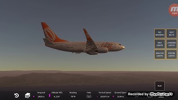 Infinite flight simulator WSSS to KLAS Gol B737-700