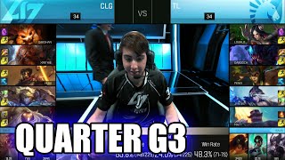 CLG vs Team Liquid | Game 3 Quarter Finals S6 NA LCS Summer 2016 PlayOffs | CLG vs TL G3 QF 1080p