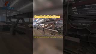 These steel beams are customized according to the user's needs. #steelstructure