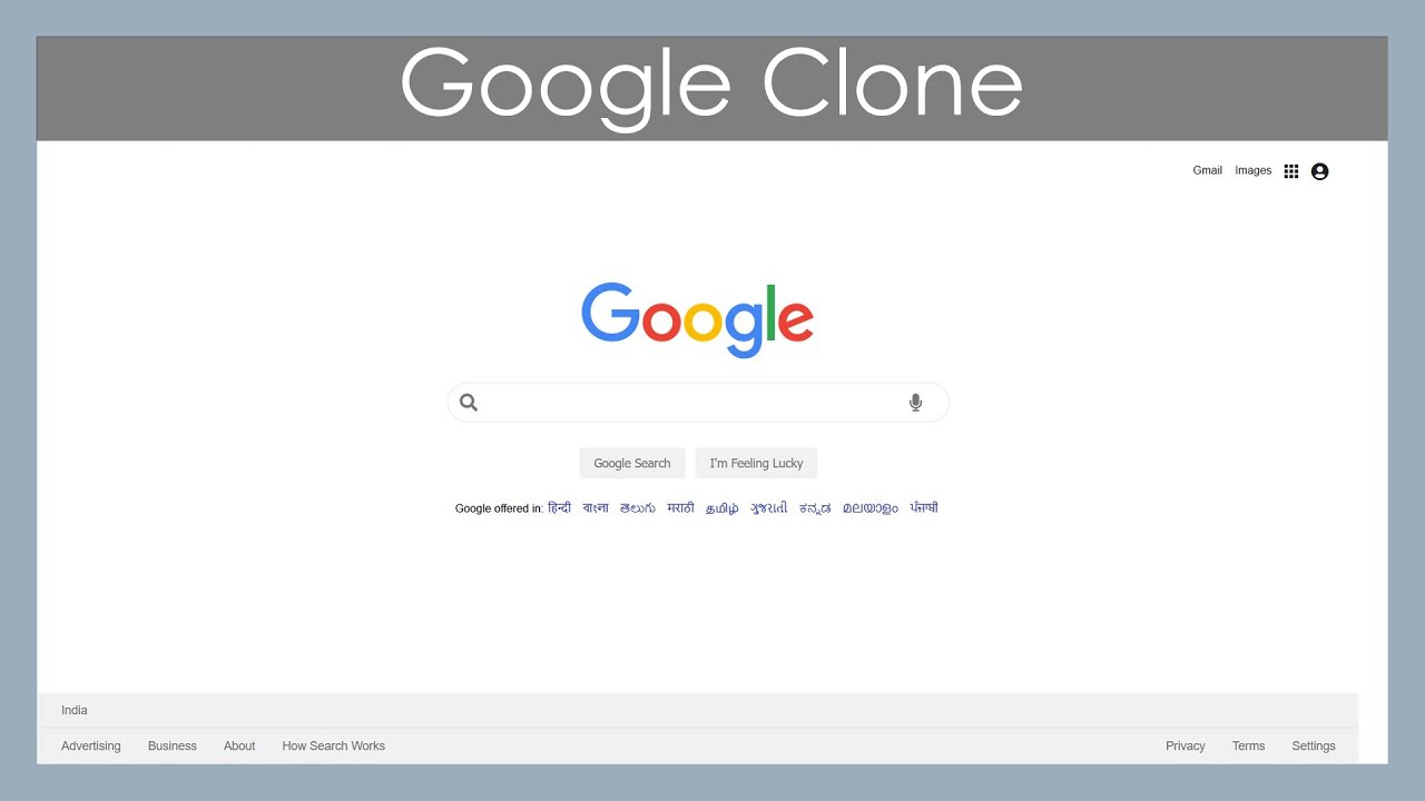 Build a Google Clone Search Engine Web App | HTML, CSS and JavaScript