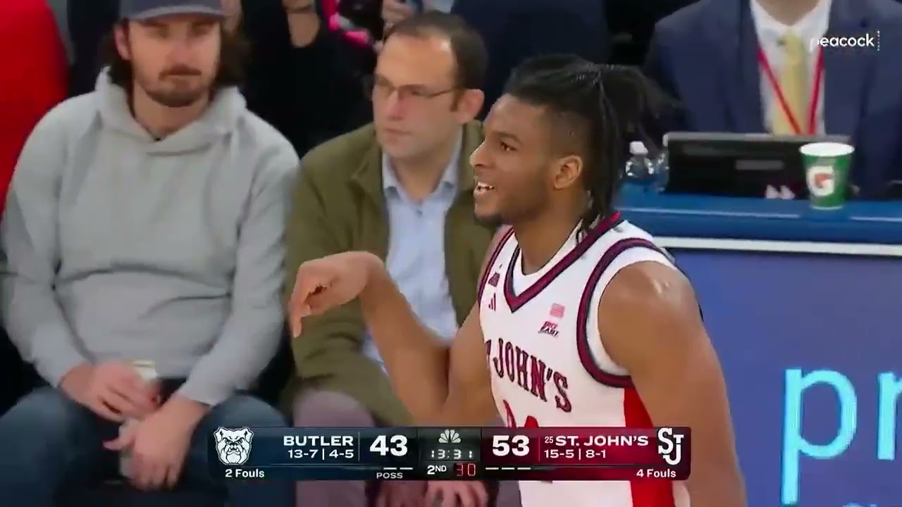 St. John's Men's Basketball vs Butler Highlights 1.28.26