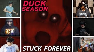 Let's Players Reaction To The Stuck Forever Ending | Duck Season