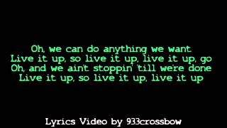 Jennifer Lopez feat Pitbull - Live it up -  Lyrics on Screen