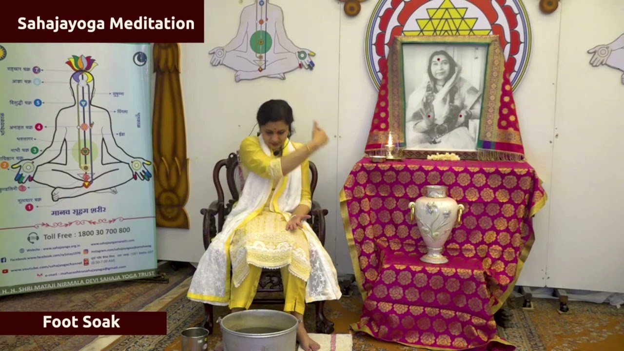 Sahaja Yoga Cleansing Technique FootSoaking YouTube