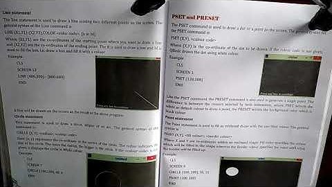 Graphics in QBASIC Part 2 , Line statement and Circle statements in a graphics of QBASIC