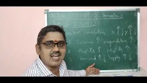 Correlation and types of correlation - II BSc Stat Sem 3 U1 L1