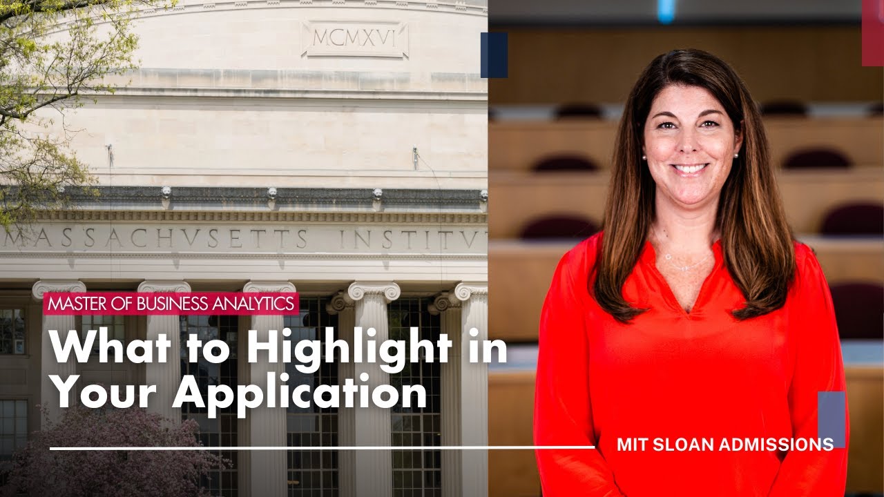 What's Being Evaluated? Tips for MIT Sloan’s Master of Business Analytics Program