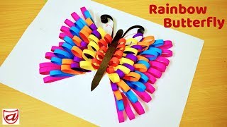 Rainbow Butterfly | How to make paper butterflies | Cute and Easy DIY craft for Kids Rainbow Butterfly | How to make paper butterflies | Cute and Easy DIY craft for Kids