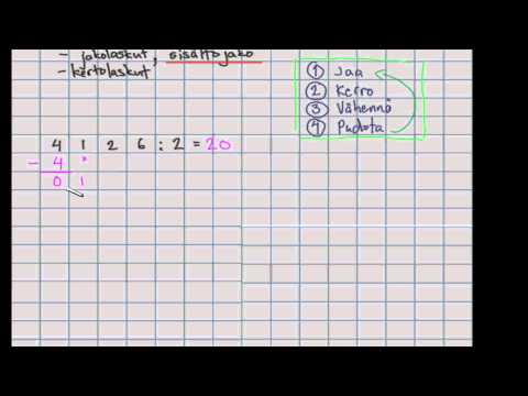 Video: Kuinka tehdä pitkä jako 3-numeroisilla jakajilla?