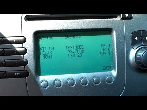 Seat Altea radio hidden menu (test mode)