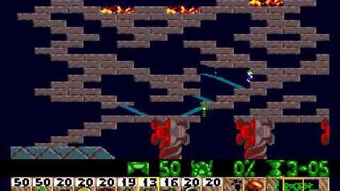 Lemmings - Tricky Level 9 Solution-Where do you see Lemmings