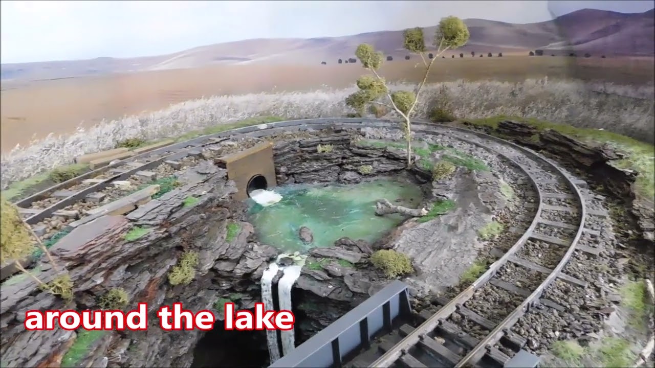 Overview of my tiny G scale indoor train layout