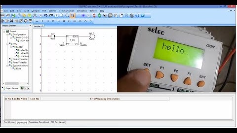 Selpro :Pt16 how to program Hmi in selec plc