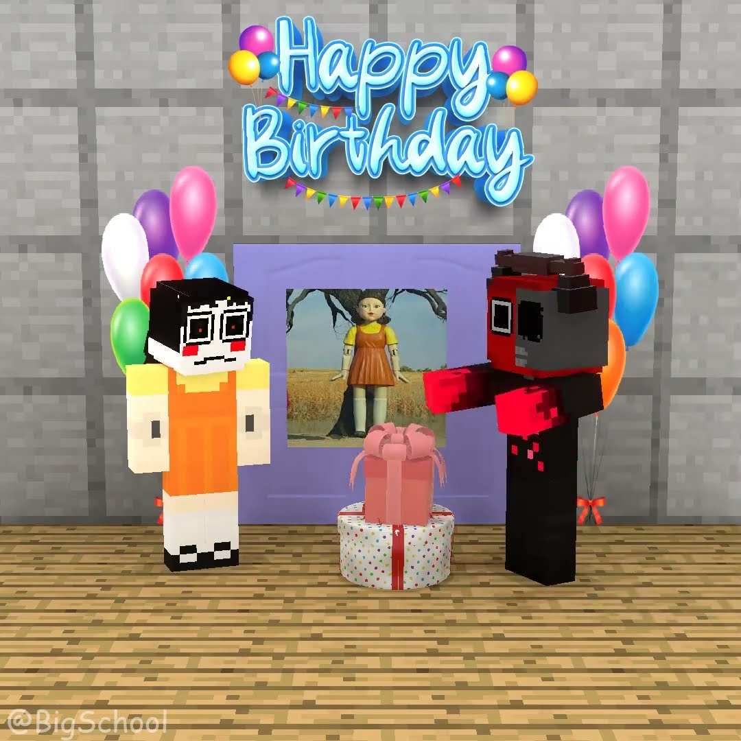 Thanos's surprise birthday present for Squid Game Doll! ?