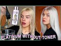 PLATINUM BLONDE HAIR WITHOUT TONER | BOLD UNIQ HONEST REVIEW.. bye bye brassy yellow tones