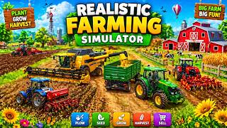 Realistic Farming Simulator Gameplay | Plowin &amp; #farming Farming Simulator #tractorgameplaythrough