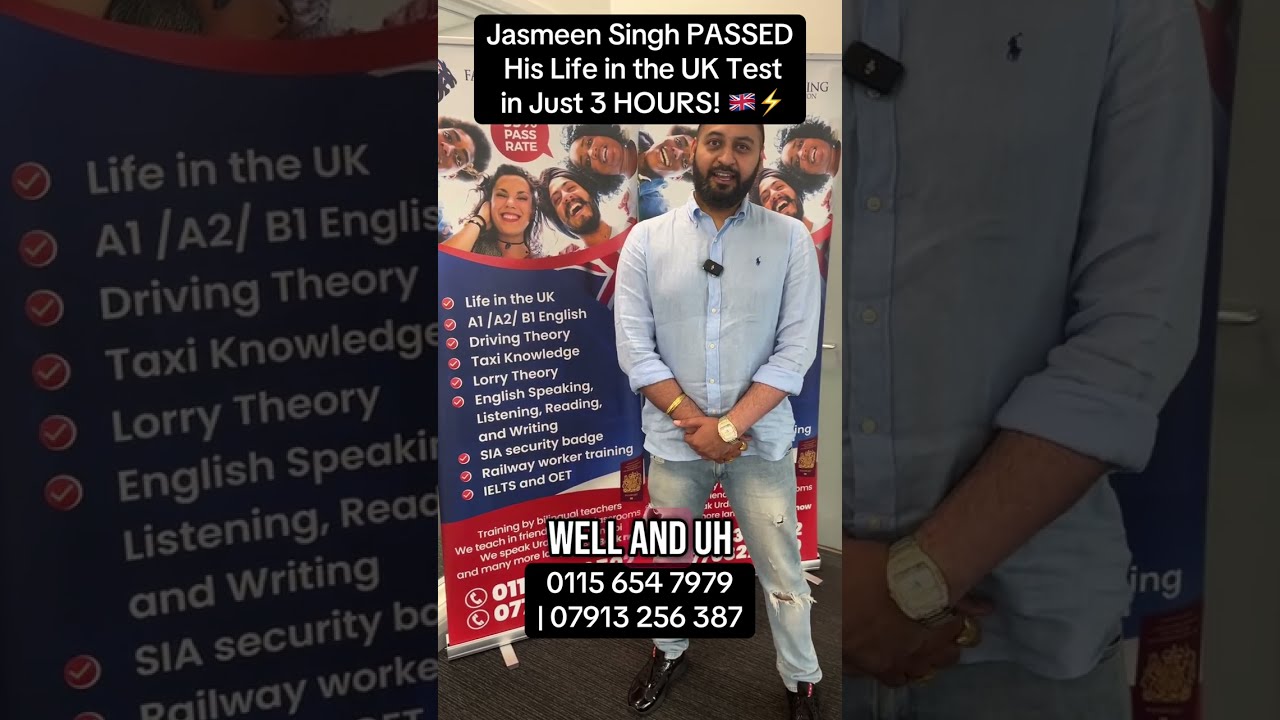 Jasmeen Singh PASSED His Life In The UK Test Just 3 HOURS 