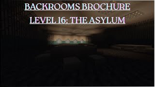 Level 16: Mental Asylum (Backrooms Brochure)