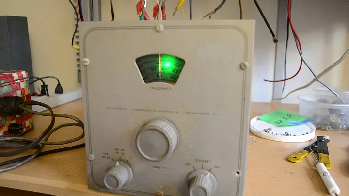 Demonstration of the Heathkit VF 1 VFO
