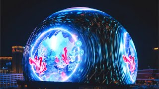 Сферическое здание-экран Sphere открыто в Лас-Вегасе