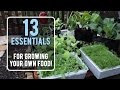 13 Essentials For Growing Your Own Food!