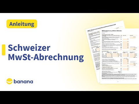 Schweizer MwSt-Abrechnung | Banana Buchhaltung Plus