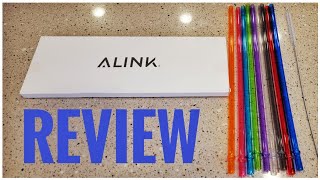 UNBOXING & REVIEW ALINK Reusable Plastic Straws