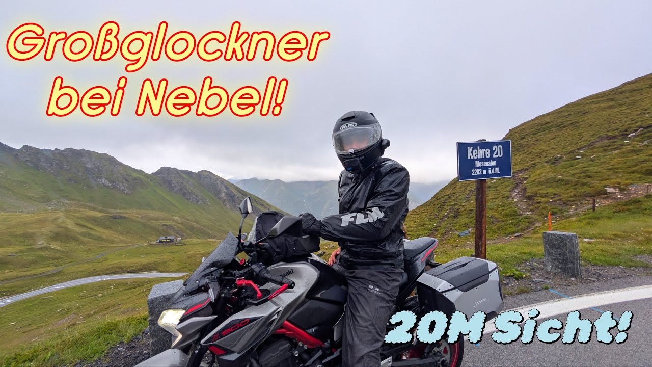Blindflug am Großglockner: Z900 vs. Nebelwand