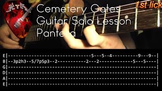 Cemetery Gates Guitar Solo Lesson - Pantera (with tabs) chords