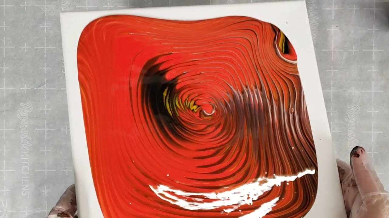 Arteza Acrylic Pouring Paints Tree Ring Fluid Art Technique YouTube
