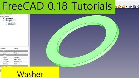 FreeCAD 0.18 Tutorials - Washer