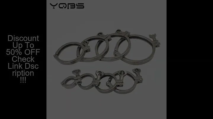 YQBS 1.5" - 8" Sanitary Stainless Steel  Tri Clamp Clamps  Clover for  Ferrule  SS304