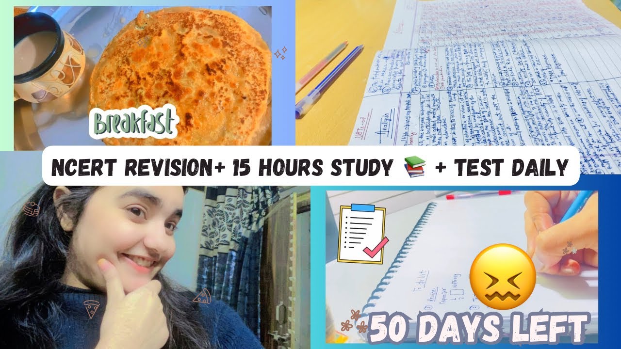 neet-50-days-left-ncert-revision-15-hours-study-studyvlog