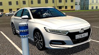 2021 Honda Accord Touring - City Car Driving | Racing wheel gameplay screenshot 4