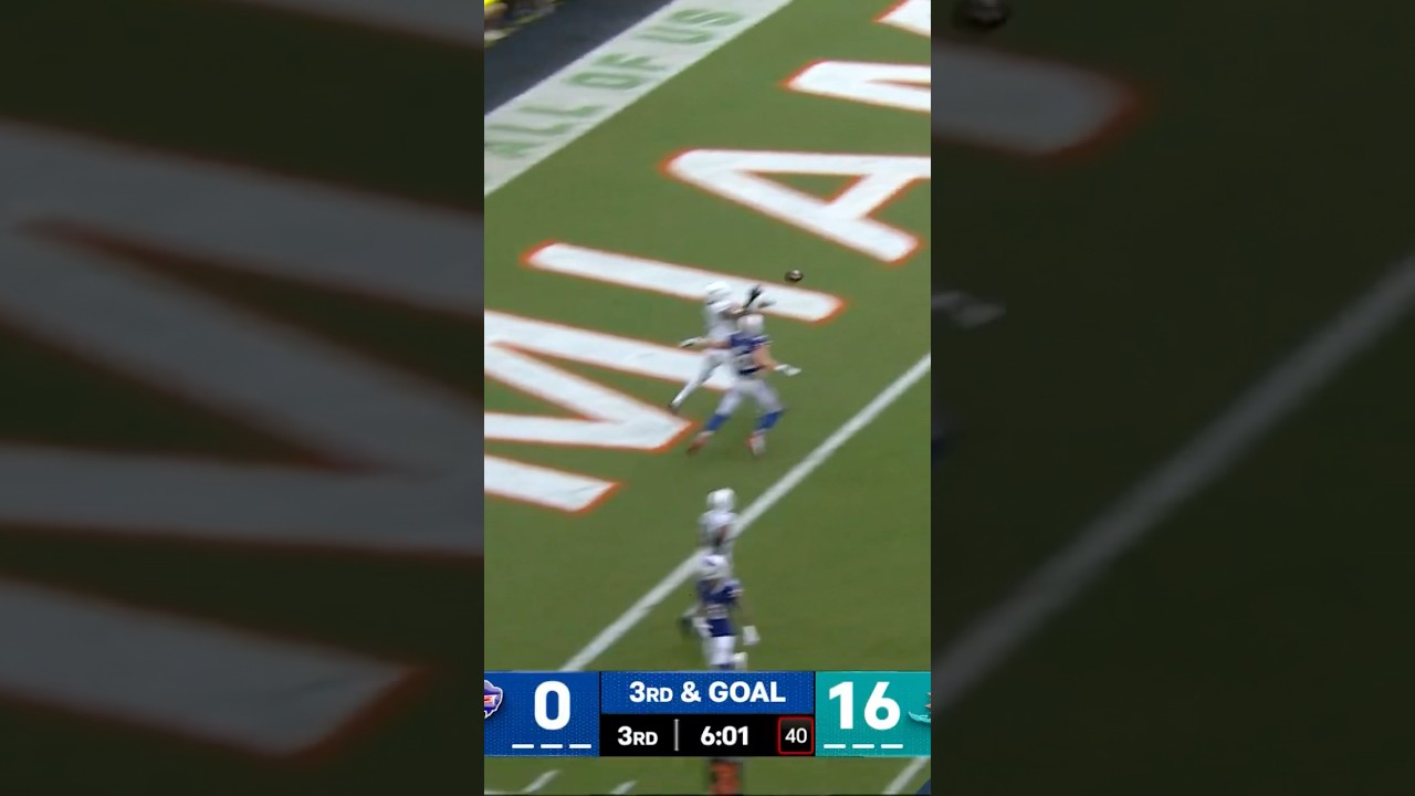 Josh Allen gets PICKED OFF at the goal line Dolphins vs Bills 