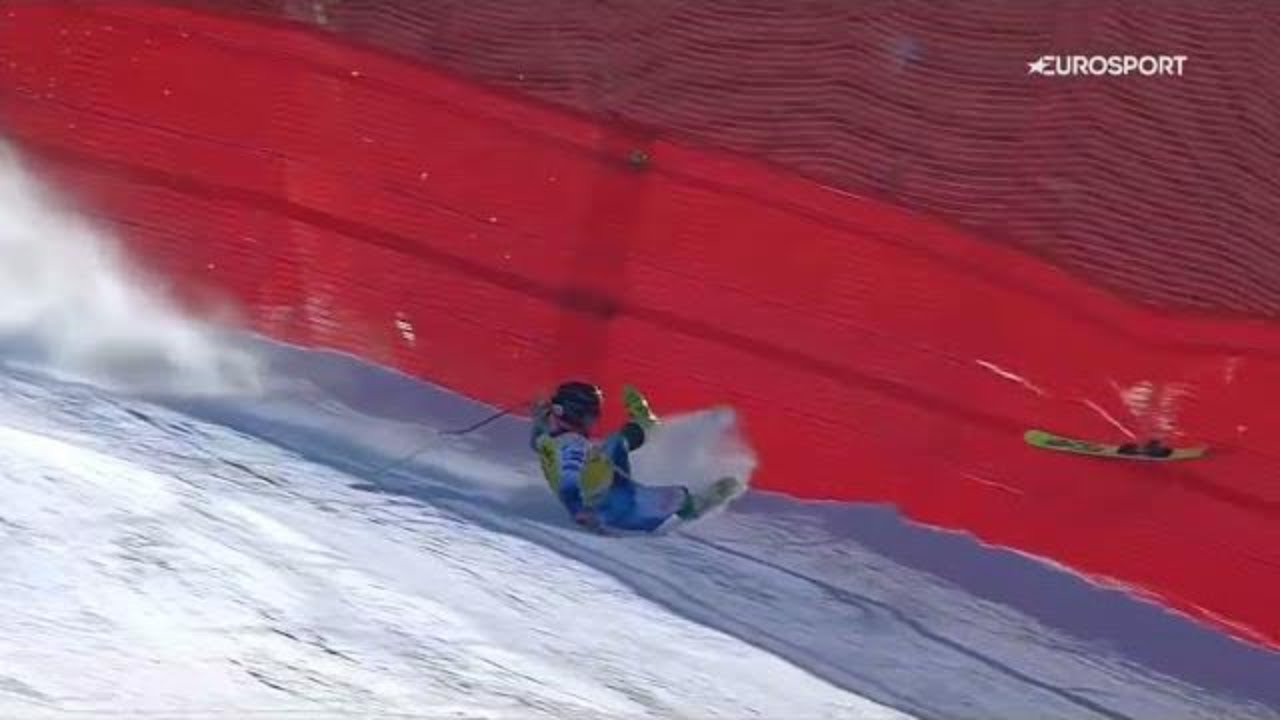 Nejc NARALOCNIK CRASH Super G Val Gardena ITA 2021